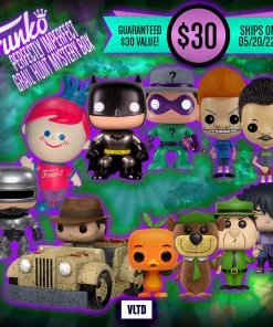 VLTD Mystery Boxes $30 Guaranteed Value Funko POP! Perfectly Imperfect Grail Hunt Mystery Box: Beavis And Butthead, Blacklight Retro Freddy, The Riddler (DC Universe), Batman (Metallic Chase), Orange Bird, Indiana Jones’ Ride, Robocop, And More!