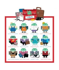 In-Stock Items Android @Work Mini Series Collectible 3-inch Vinyl Figure By Andrew Bell Dead Zebra Inc.