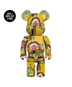 Andy Warhol X Jean Michel Basquiat 3 BE@RBRICK 100% & 400% 2-Pack By Medicom Toy [PRE-ORDER EXPECTED FALL 2021*]