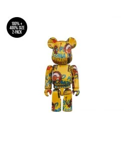 Andy Warhol X Jean Michel Basquiat 3 BE@RBRICK 100% & 400% 2-Pack By Medicom Toy [PRE-ORDER EXPECTED FALL 2021*]
