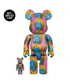 Andy Warhols Marilyn Monroe 2 BE@RBRICK 100% & 400% 2-Pack By Medicom Toy [PRE-ORDER EXPECTED FALL 2021*]