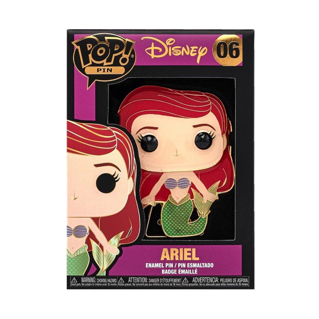 Ariel #06 The Little Mermaid Disney Funko POP! Pin 4 Ariel #06 The Little Mermaid Disney Funko POP! Pin