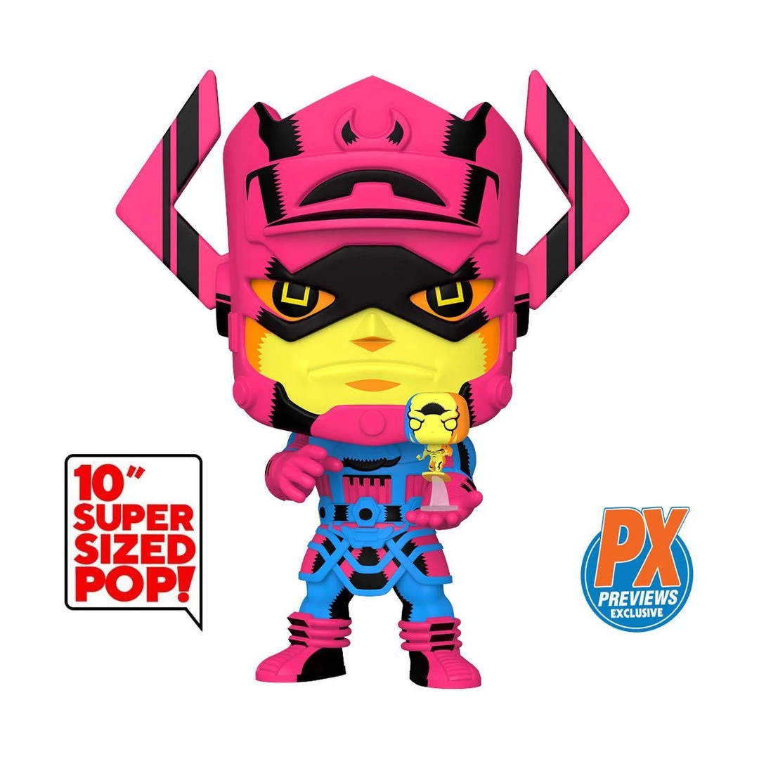 Funko Black Light Galactus With Silver Surfer #809 With Chance At A Chase! PX Previews World Exclusive Fantastic Four 10-Inch Jumbo POP! Marvel In Stock Funko 3 Funko Black Light Galactus With Silver Surfer #809 With Chance At A Chase! PX Previews World Exclusive Fantastic Four 10-Inch Jumbo POP! Marvel In Stock Funko