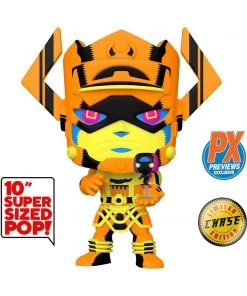 Funko Black Light Galactus With Silver Surfer #809 With Chance At A Chase! PX Previews World Exclusive Fantastic Four 10-Inch Jumbo POP! Marvel In Stock Funko