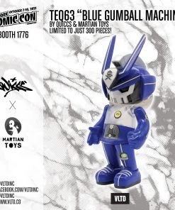 Blue Gumball Machine TEQ63 By Quiccs X Martian Toys - A VLTD Exclusive