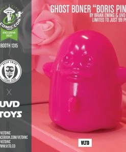 Boris Pink Vinyl Ghost Boner By UVD Toys And Brian Ewing - A VLTD ECCC 2021 Exclusive - LE99