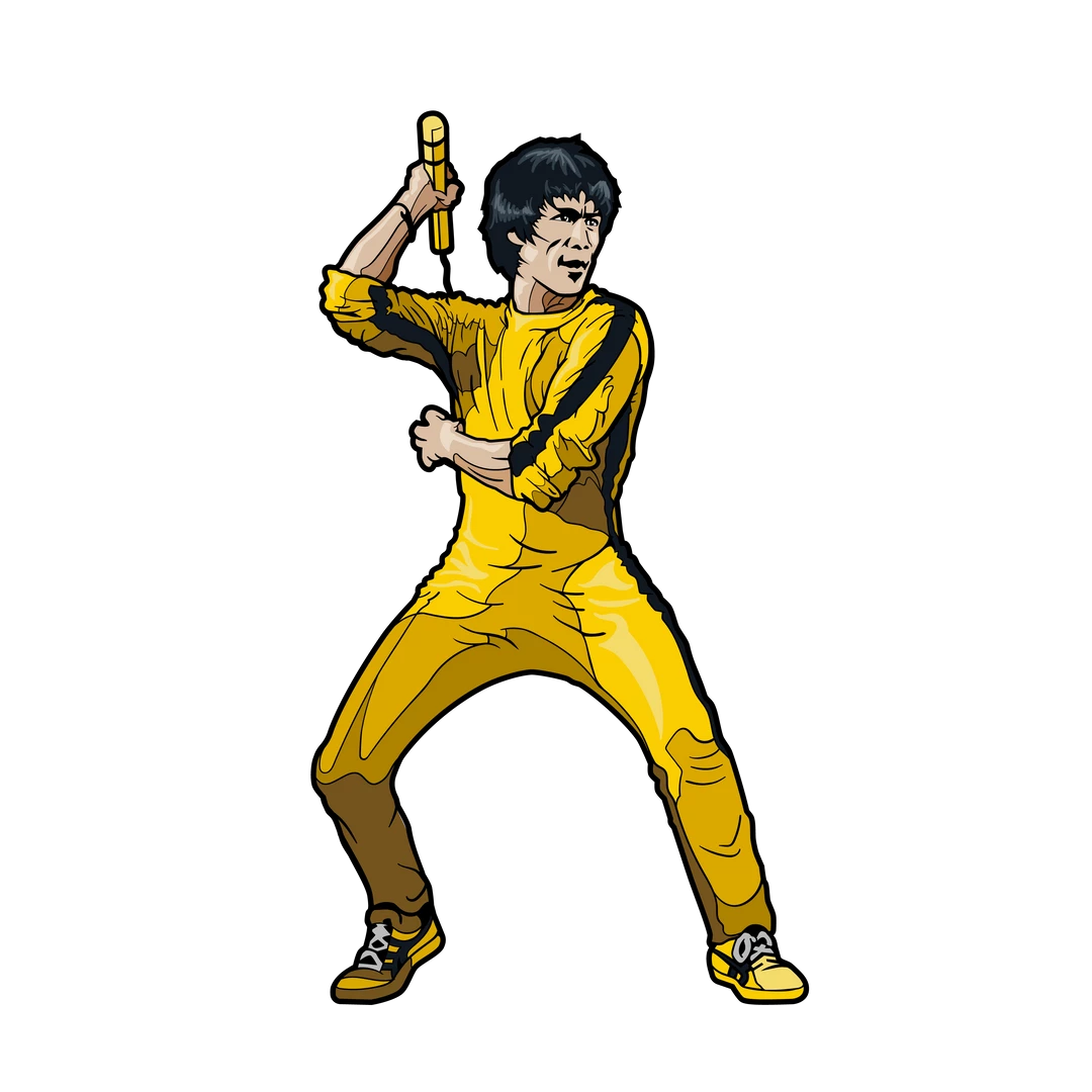 Bruce Lee #371 Game Of Death Yellow Jumpsuit FiGPiN Classic 6 Bruce Lee #371 Game Of Death Yellow Jumpsuit FiGPiN Classic