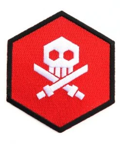 Bulletpunk Red Logo Iron-On Patch By Quiccs X Martian Toys