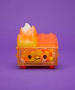 "Candy Corn" Edition Dumpster Fire Vinyl Figure By 100% Soft