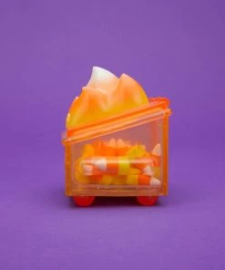 "Candy Corn" Edition Dumpster Fire Vinyl Figure By 100% Soft -VLTD official website candy corn edition dumpster fire vinyl figure by 100 soft dumpster fire 100 soft 734081 1080x1080