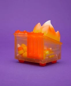 "Candy Corn" Edition Dumpster Fire Vinyl Figure By 100% Soft -VLTD official website candy corn edition dumpster fire vinyl figure by 100 soft dumpster fire 100 soft 810326 1080x1080