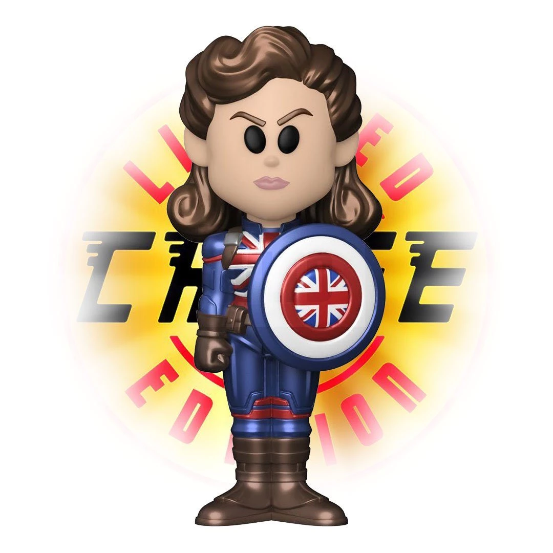 Captain Carter With 1:6 Chance At A Metallic Chase! Marvel Studios What If...? Funko Vinyl SODA 4 Captain Carter With 1:6 Chance At A Metallic Chase! Marvel Studios What If...? Funko Vinyl SODA
