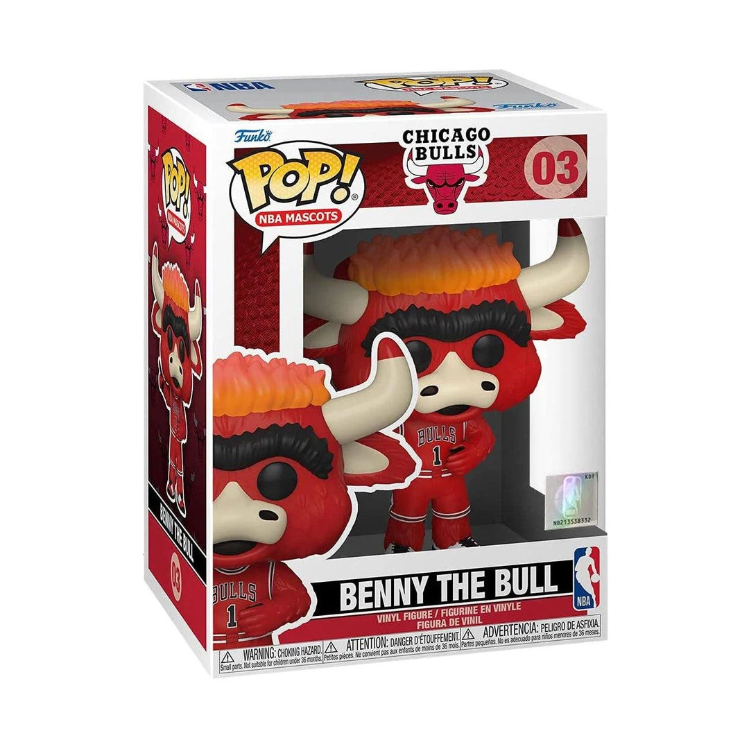 Chicago Bulls: Benny The Bull Funko POP! NBA Mascots In Stock Funko 4 Chicago Bulls: Benny The Bull Funko POP! NBA Mascots In Stock Funko