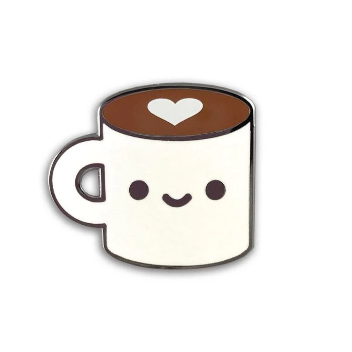 Coffee Luv Enamel Pin By 100% Soft Enamel Pins 3 Coffee Luv Enamel Pin By 100% Soft Enamel Pins