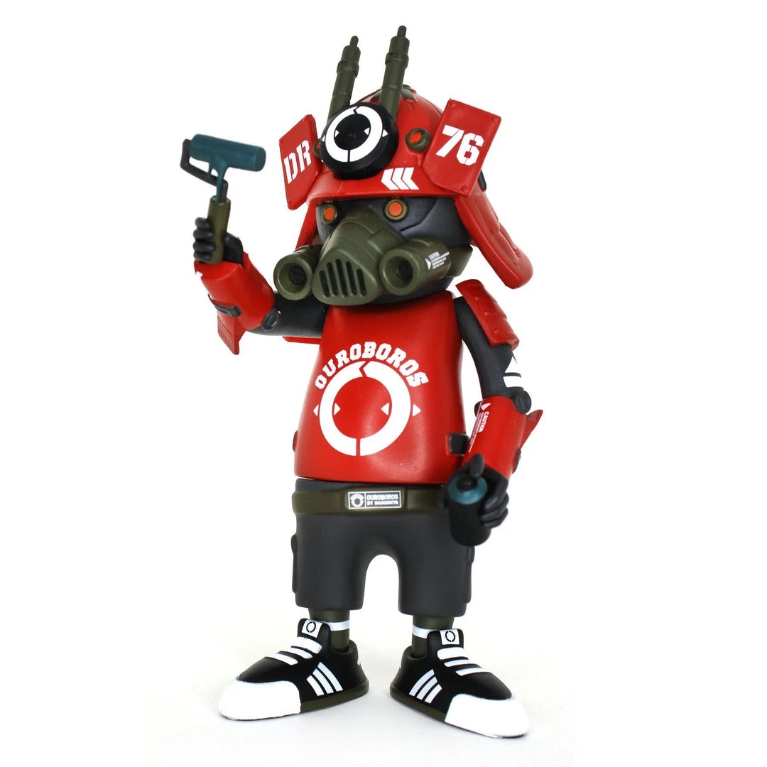 DR76 Ouroboros Red Alert 6” Vinyl Figure By Dragon76 X Martian Toys Designer Toys 4 DR76 Ouroboros Red Alert 6” Vinyl Figure By Dragon76 X Martian Toys Designer Toys