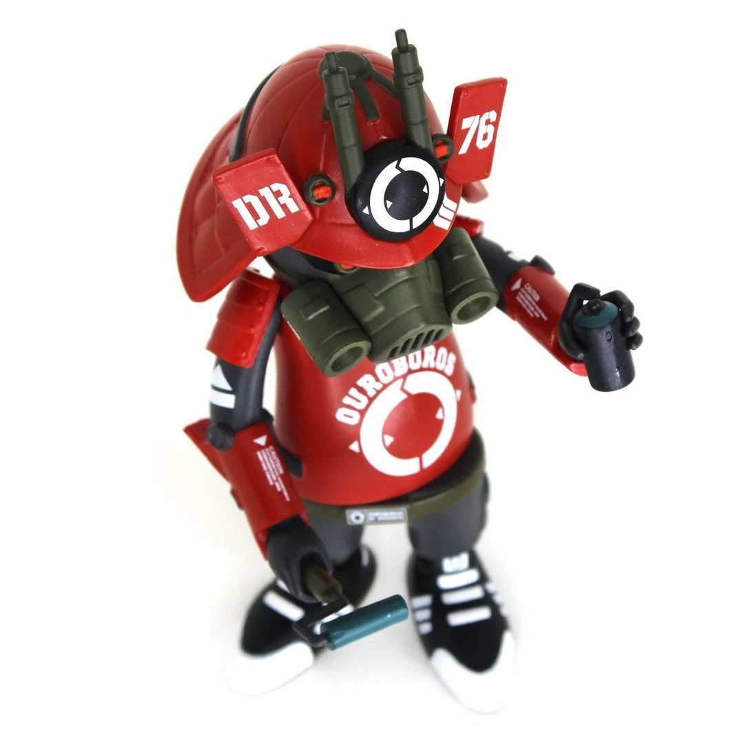 DR76 Ouroboros Red Alert 6” Vinyl Figure By Dragon76 X Martian Toys Designer Toys 7 DR76 Ouroboros Red Alert 6” Vinyl Figure By Dragon76 X Martian Toys Designer Toys