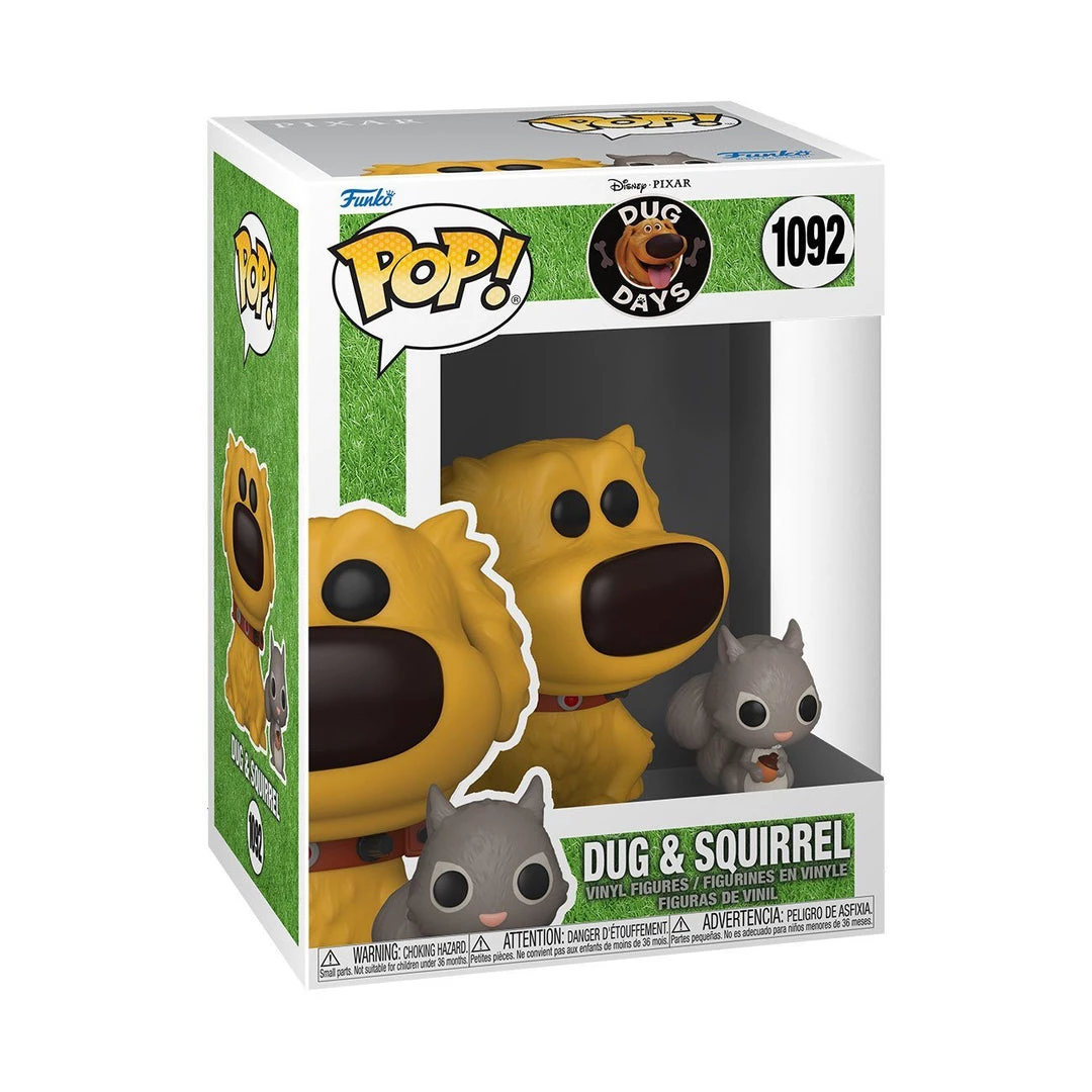In Stock Funko Dug And Squirrel #1092 Dug Days Funko POP! Disney 4 In Stock Funko Dug And Squirrel #1092 Dug Days Funko POP! Disney