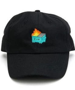 Dumpster Fire Dad Hat (Black) By 100% Soft