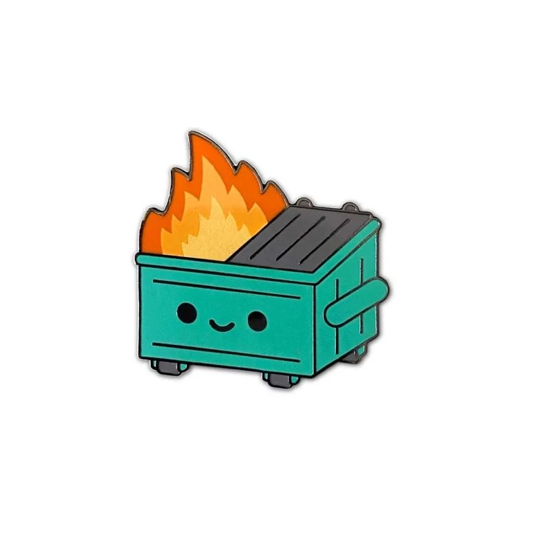 Dumpster Fire Enamel Pin By 100% Soft 3 Dumpster Fire Enamel Pin By 100% Soft