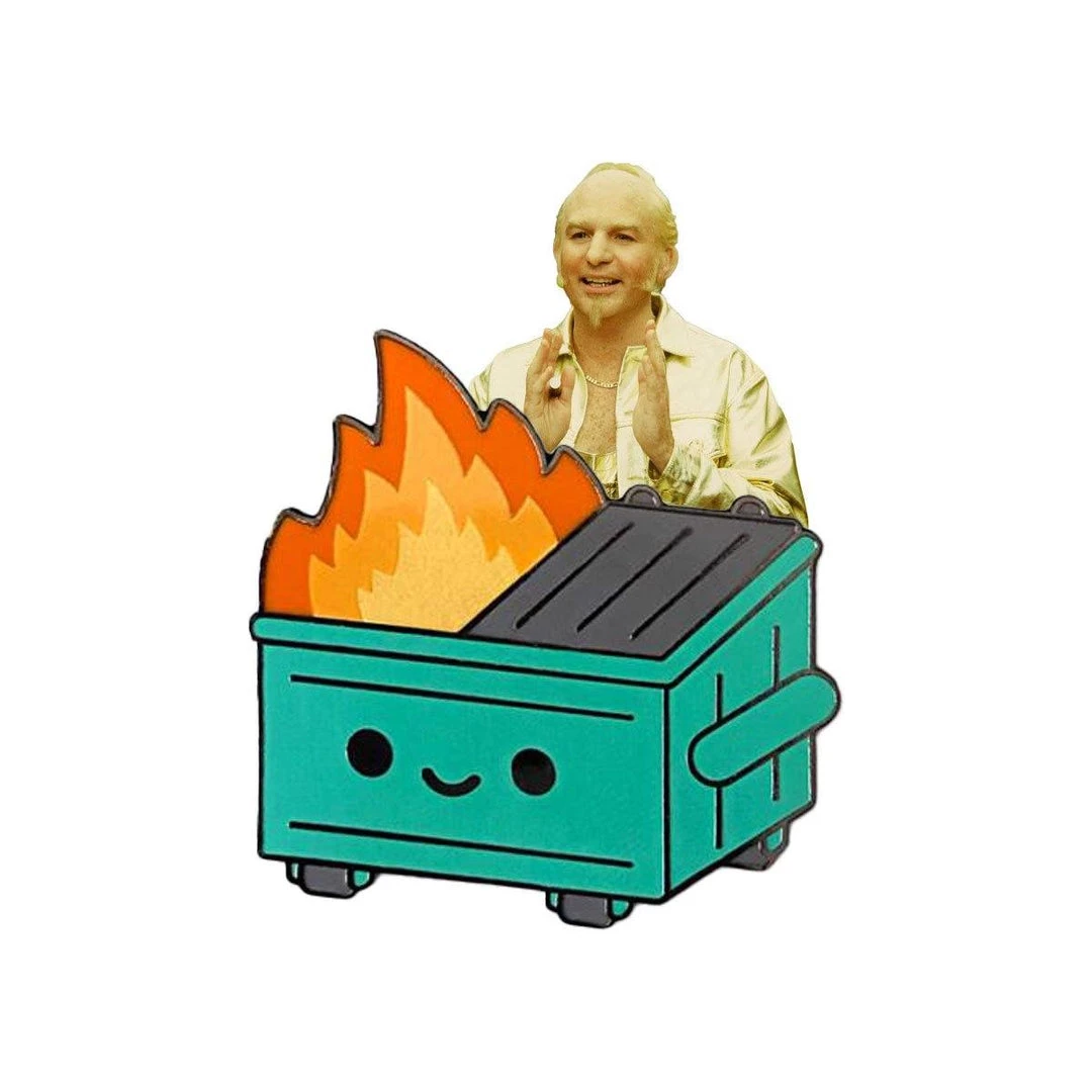 Dumpster Fire Enamel Pin By 100% Soft 5 Dumpster Fire Enamel Pin By 100% Soft