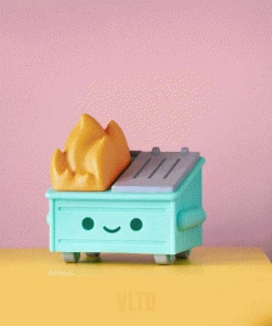 Dumpster Fire Night Light By 100% Soft