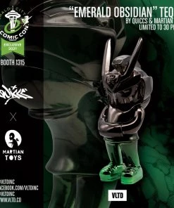 "Emerald Obsidian" Chrome TEQ63 By Quiccs X Martian Toys - A VLTD ECCC 2021 Exclusive - LE30