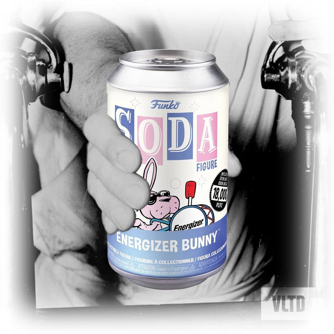 Energizer Bunny With 1:6 Chance At A Silver Metallic Chase Funko Vinyl SODA Specialty Series Exclusive 3 Energizer Bunny With 1:6 Chance At A Silver Metallic Chase Funko Vinyl SODA Specialty Series Exclusive