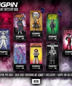 VLTD FiGPiN AP Hunt Mystery Box: Each Box Includes *at Least* 1 Exclusive FiGPiN! Grand Prizes Incl. Zenitsu Agatsuma, Harley Quinn, & Ahsoka Tano APs And DBZ, MHA, & Naruto Convention Exlusives!