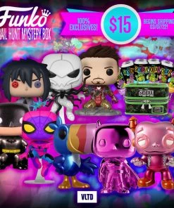 VLTD Mystery Boxes Funko POP! 100% Exclusive Grail Hunt Mystery Box: Prizes Can Include Metallic Franken Berry, Pink Chrome Batman, Metallic Toucan Sam, TMNT Blacklight SODA 6-Pack, Batman Chase, Blacklight Spider-Man & More! [SHIPS 03/07/22!]