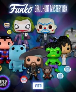 VLTD Mystery Boxes FUNKO POP! MYSTERY BOX: Prizes Can Include Gemini GID Joker 2-Pack (LE480), NYCC Barbossa (LE1000), DC Universe Superman Chase, Vaulted Sulley, Black Light Hulk & More!