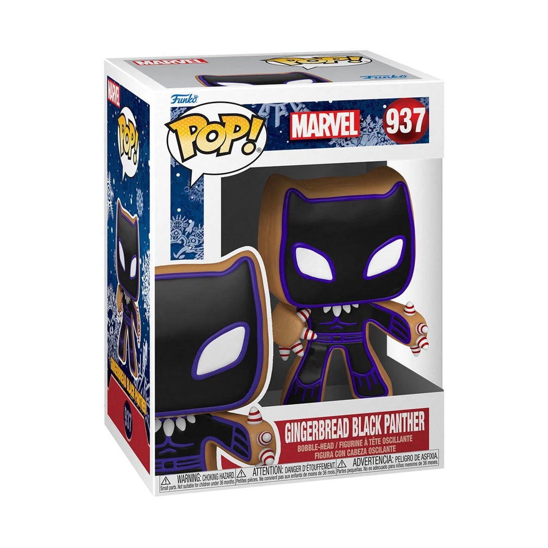 Gingerbread Black Panther #937 Holiday Funko POP! Marvel In Stock Funko 4 Gingerbread Black Panther #937 Holiday Funko POP! Marvel In Stock Funko