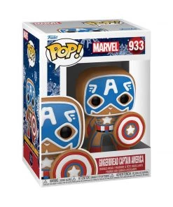 Gingerbread Captain America #933 Holiday Funko POP! Marvel In Stock Funko
