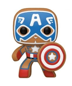 Gingerbread Captain America #933 Holiday Funko POP! Marvel In Stock Funko