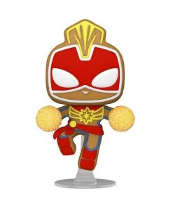 Gingerbread Captain Marvel #936 Holiday Funko POP! Marvel In Stock Funko