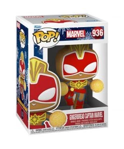Gingerbread Captain Marvel #936 Holiday Funko POP! Marvel In Stock Funko