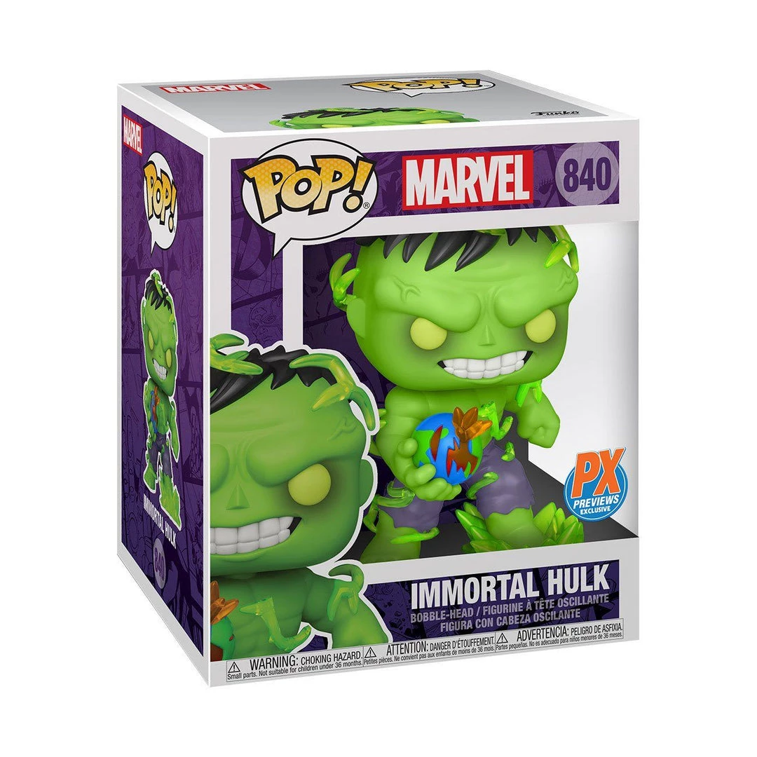 Immortal Hulk PX Exclusive #840 Marvel 6-inch Super-Sized Funko POP! In Stock Funko 4 Immortal Hulk PX Exclusive #840 Marvel 6-inch Super-Sized Funko POP! In Stock Funko