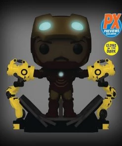 Iron Man MKIV With Gantry #905 Marvel Previews World PX Exclusive Funko POP! Deluxe In Stock Funko