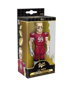 In Stock Funko JJ Watt With 1:6 Chance At A Chase! Arizona Cardinals Funko Vinyl Gold 5-inch