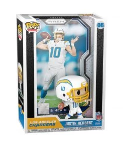 Justin Herbert #08 Los Angeles Chargers Funko POP! Trading Cards [PRE-ORDER FOR ESTIMATED WINTER 2021* DELIVERY]