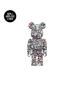 Keith Haring 8 BE@RBRICK 100% & 400% 2-Pack By Medicom Toy [PRE-ORDER EXPECTED FALL 2021*]