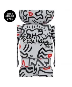 Keith Haring 8 BE@RBRICK 100% & 400% 2-Pack By Medicom Toy [PRE-ORDER EXPECTED FALL 2021*]