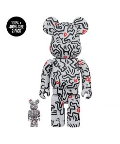 Keith Haring 8 BE@RBRICK 100% & 400% 2-Pack By Medicom Toy [PRE-ORDER EXPECTED FALL 2021*]