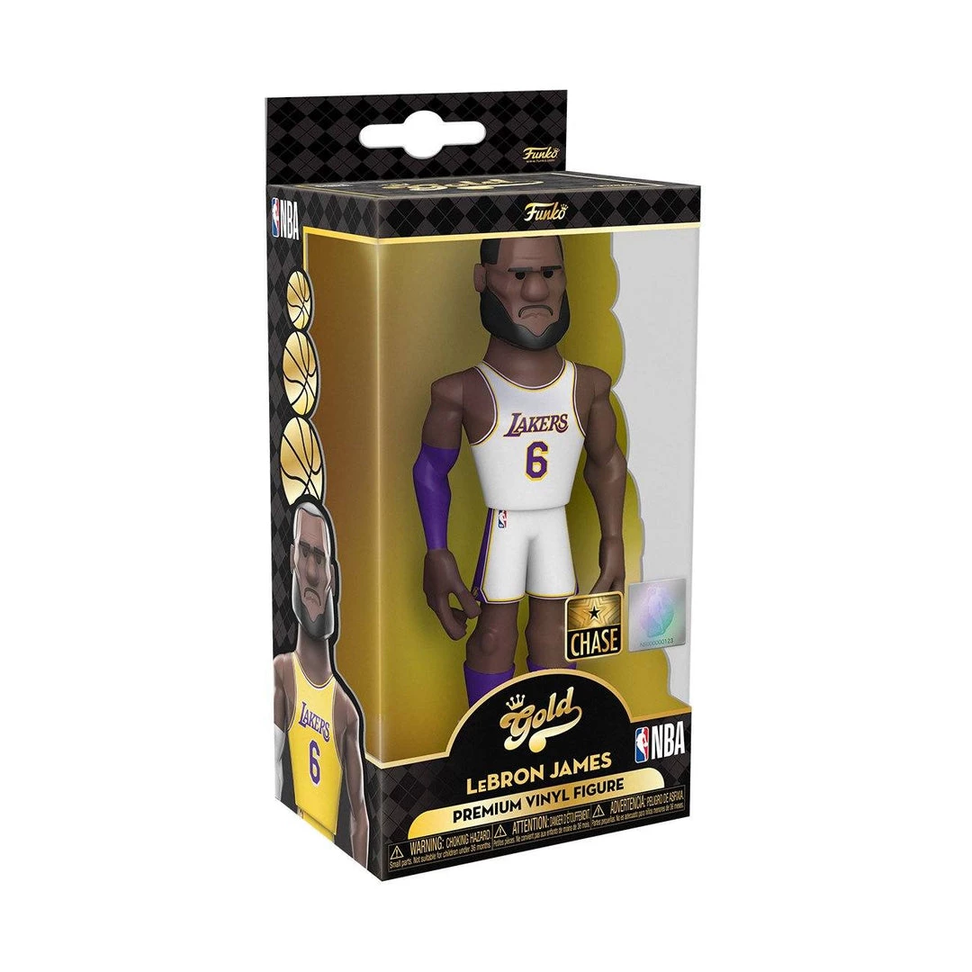 LeBron James With Chance At A Chase! Los Angeles Lakers Funko Vinyl Gold 5-inch 6 LeBron James With Chance At A Chase! Los Angeles Lakers Funko Vinyl Gold 5-inch