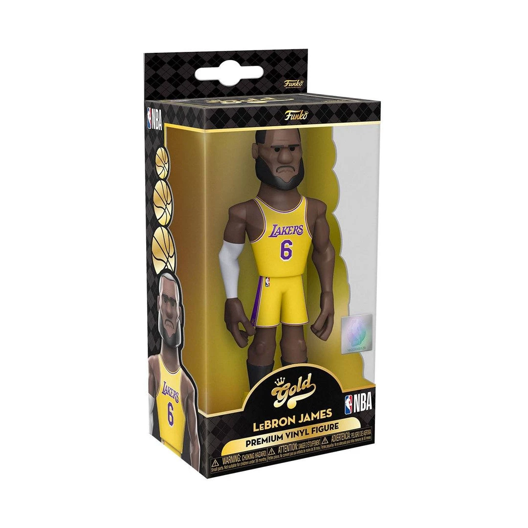 LeBron James With Chance At A Chase! Los Angeles Lakers Funko Vinyl Gold 5-inch 5 LeBron James With Chance At A Chase! Los Angeles Lakers Funko Vinyl Gold 5-inch