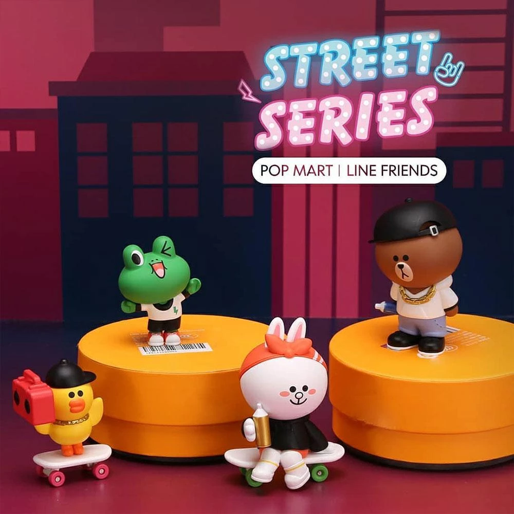 Line Friends Street Series Blind Box By Line Friends X Pop Mart 18 Line Friends Street Series Blind Box By Line Friends X Pop Mart