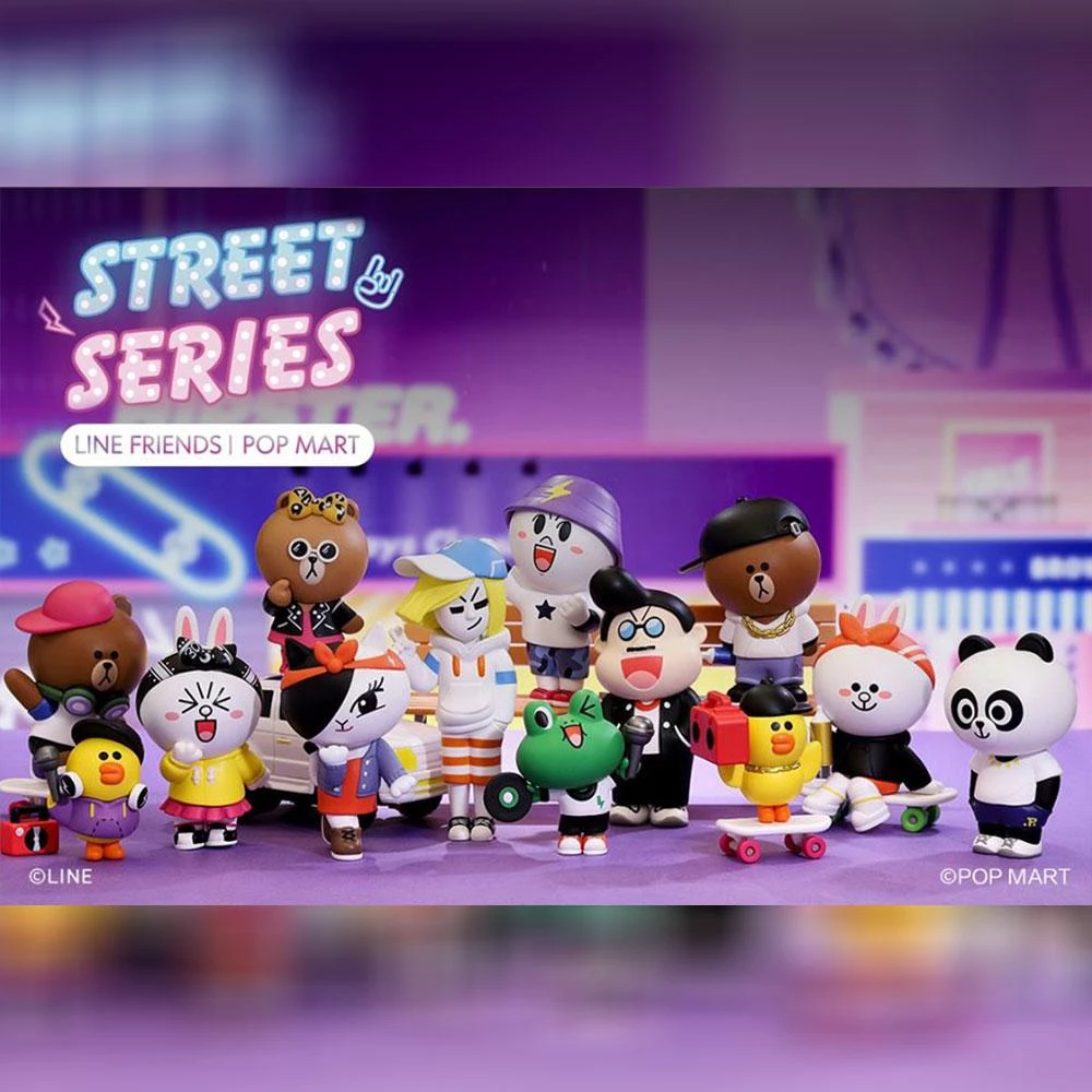 Line Friends Street Series Blind Box By Line Friends X Pop Mart 5 Line Friends Street Series Blind Box By Line Friends X Pop Mart