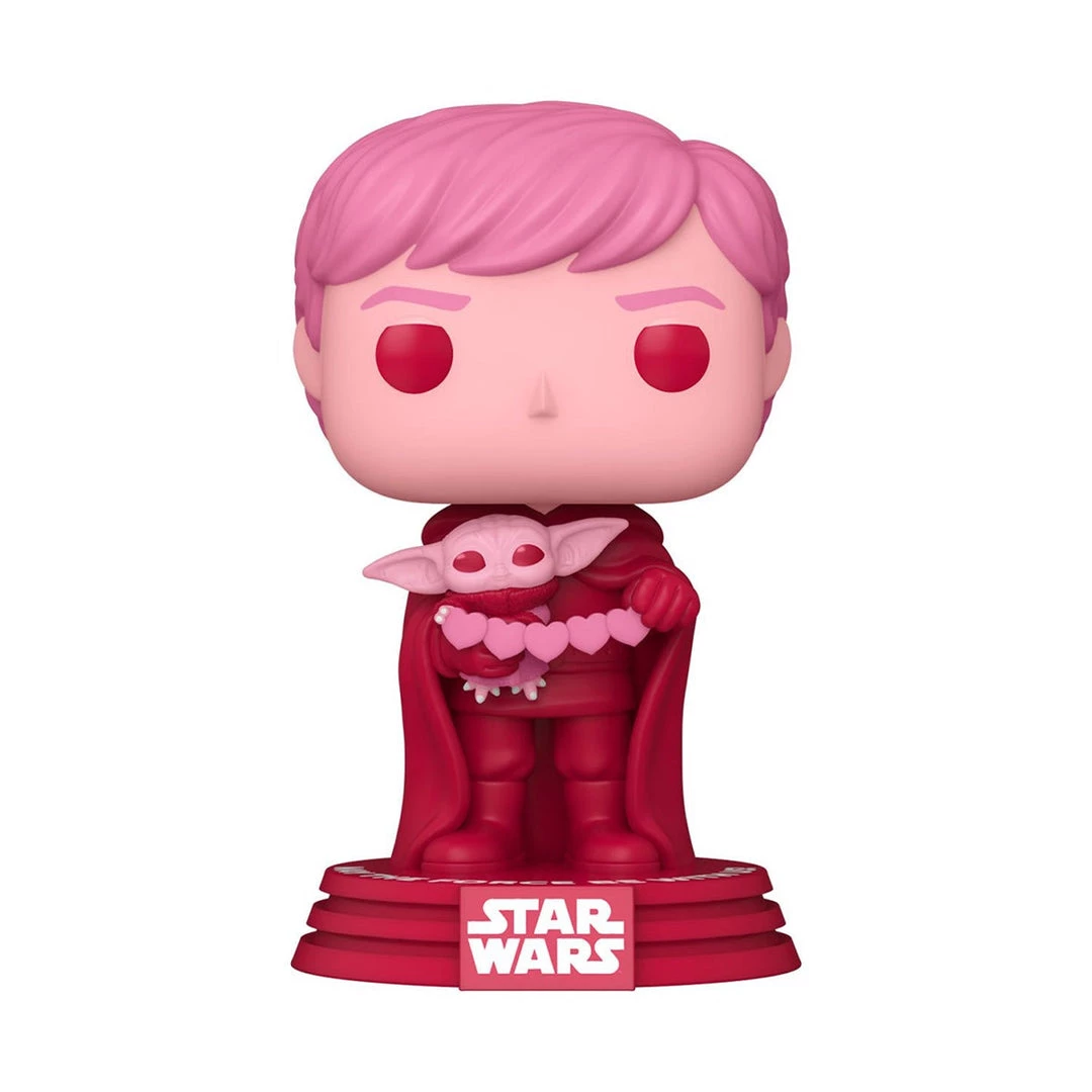 Luke Skywalker & Grogu #494 Funko POP! Star Wars Valentines In Stock Funko 3 Luke Skywalker & Grogu #494 Funko POP! Star Wars Valentines In Stock Funko