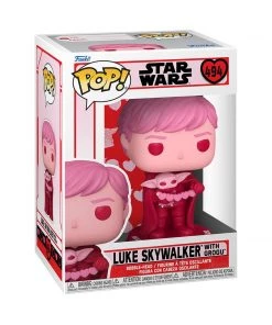 Luke Skywalker & Grogu #494 Funko POP! Star Wars Valentines In Stock Funko