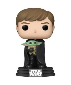 In Stock Funko Luke Skywalker With Grogu (The Child) #482 The Mandalorian Funko POP! Star Wars