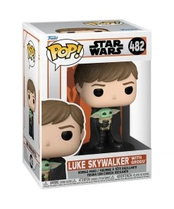 In Stock Funko Luke Skywalker With Grogu (The Child) #482 The Mandalorian Funko POP! Star Wars